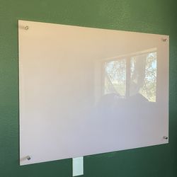 Glass White Board. (pink)