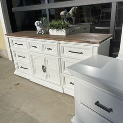 White Dresser, Solid Wood 