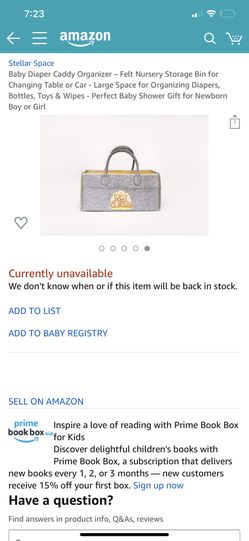 Baby Diaper Caddy Organizer