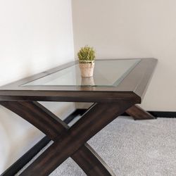 X-Shaped Coffee Table, Heavy Premium Wood, Like New,  Contemporary Design | Furniture