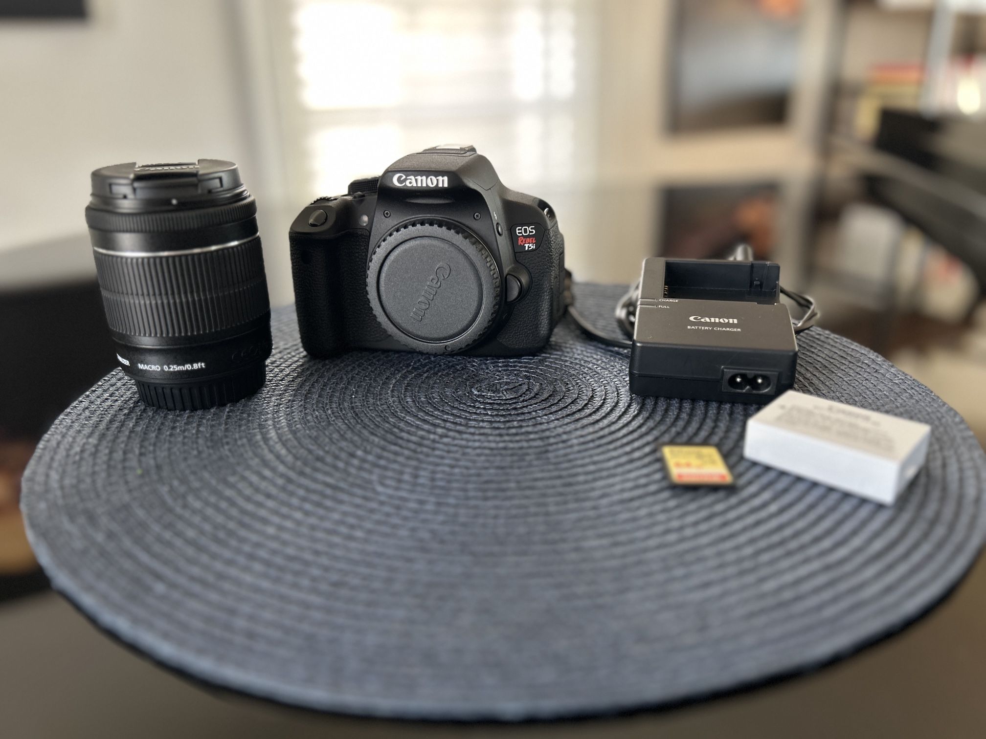 Canon EOS Rebel T5i DSLR Camera with 18-55mm Lens