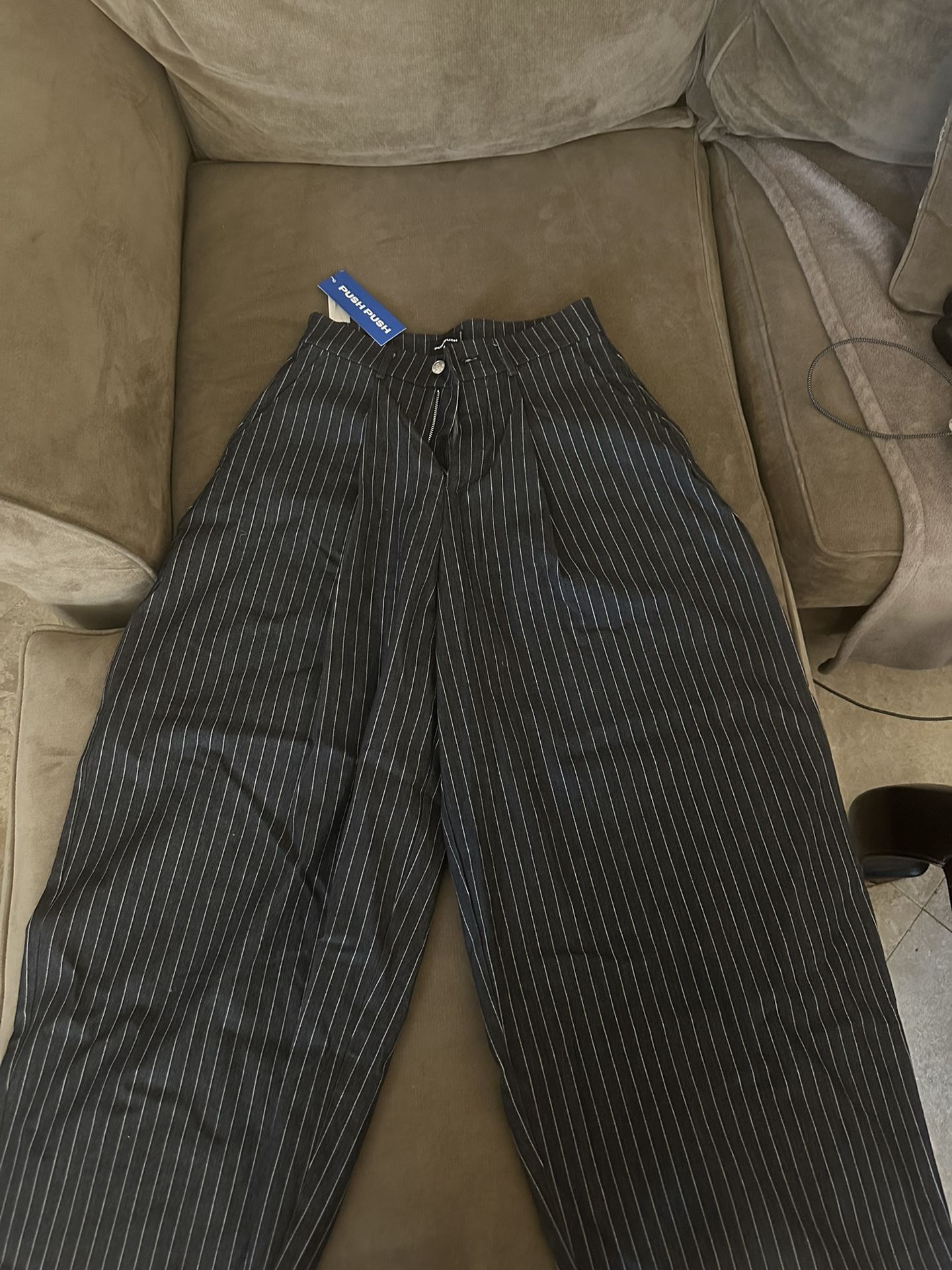 パンツ Push Push / PP STRIPES PANTS PUSH PUSH - Black Stripes Pants - ASTOUD