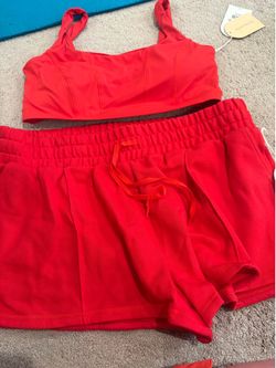 Blogilates Bow Back Bra And Marshmallow Shorts Bundle XL New