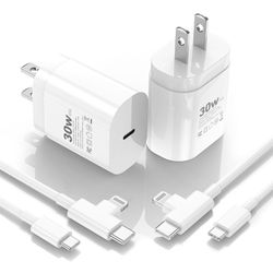 Brand New    [2025 Upgraded] 30W iPhone 16/15/14/13/12 Charger Fast Charging Block with 6FT Long C to Type C& Lightning Cable https://offerup.com/redi