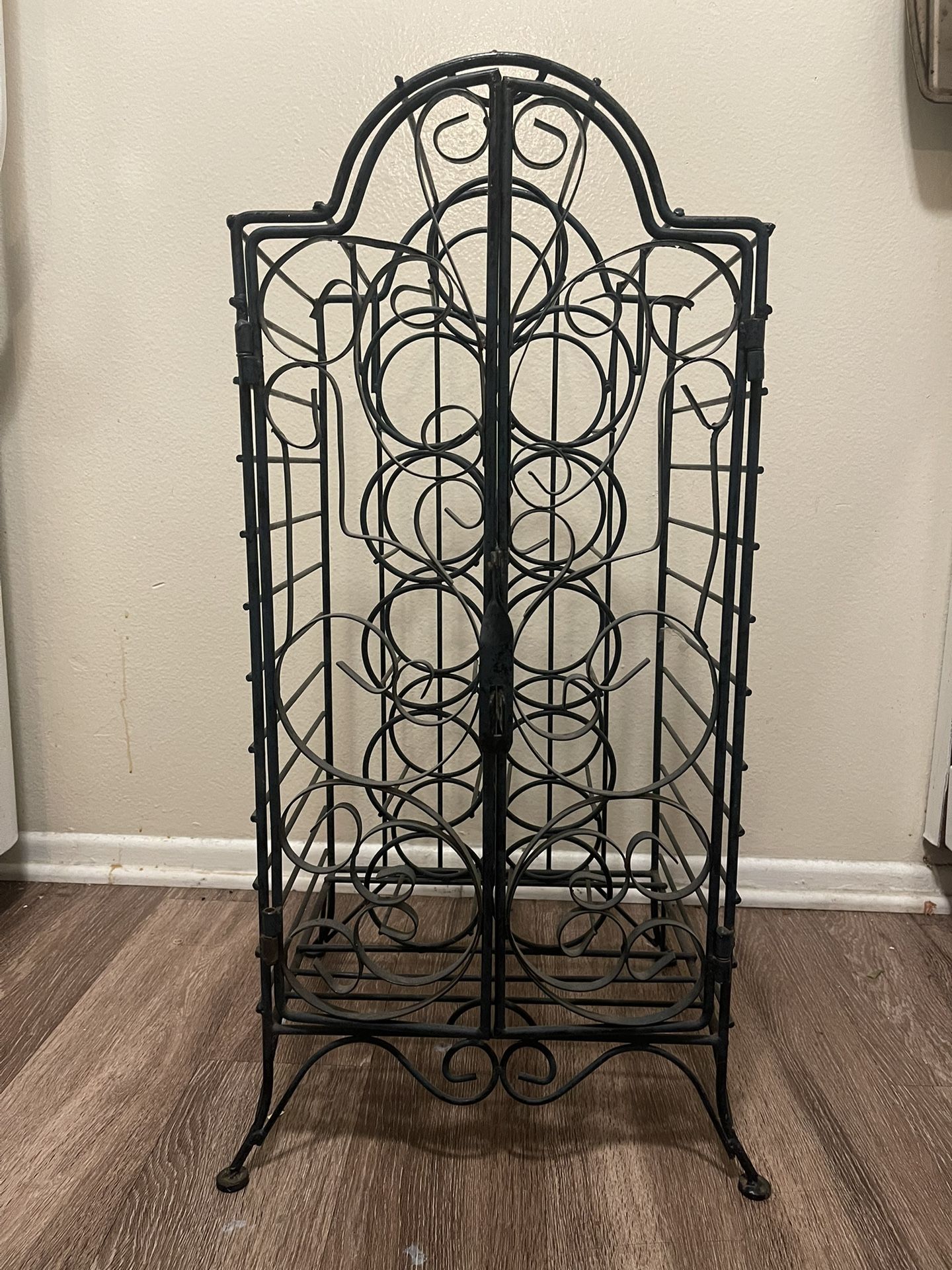 Vintage Iron Wine Rack
