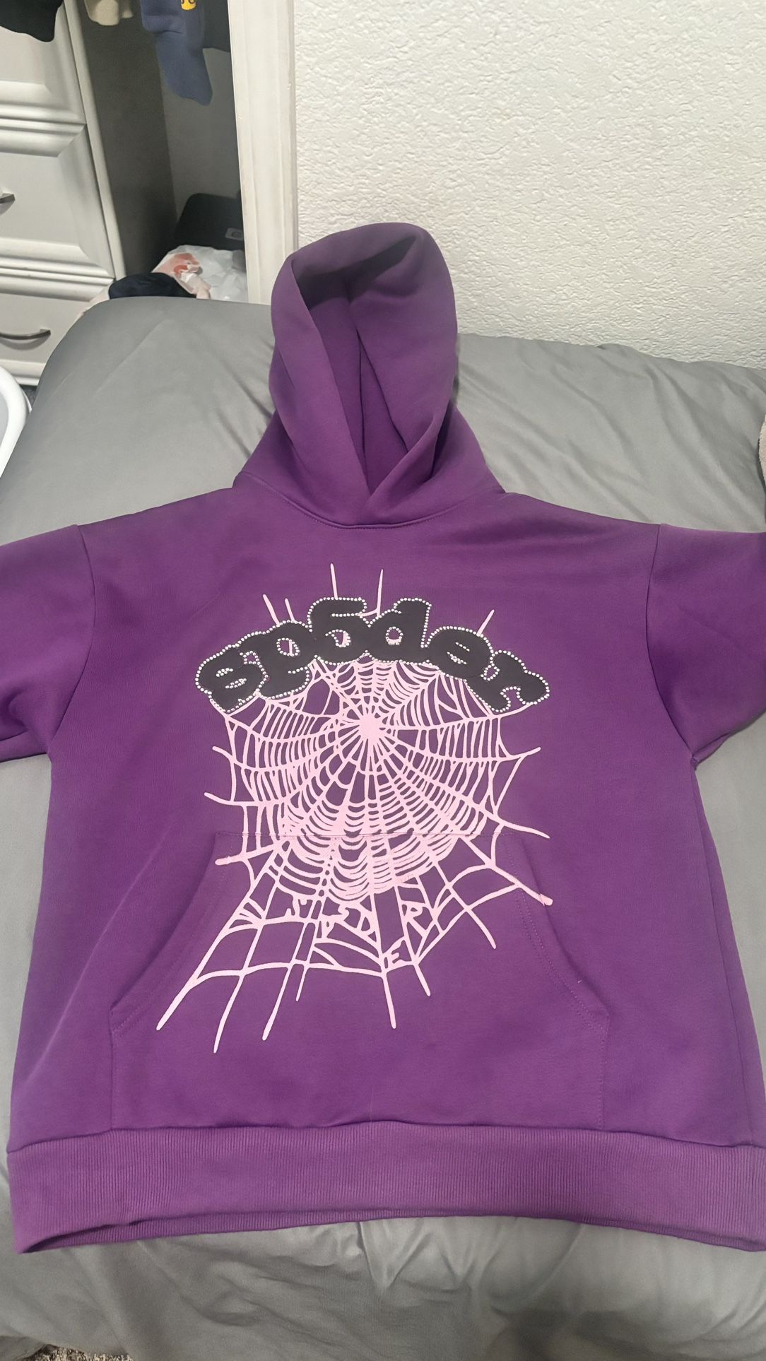Purple Spider Hoodie Size Medium