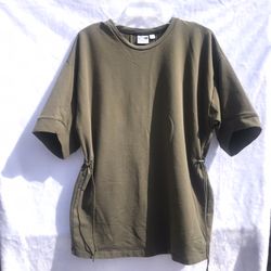 Puma Oversized Short Sleeve Sweat Shirt