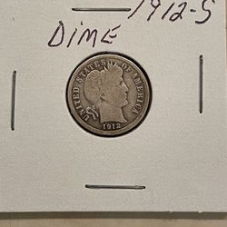 1912S Dime Very Nice