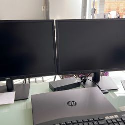 22 Inch Dell Monitors (2 Used)