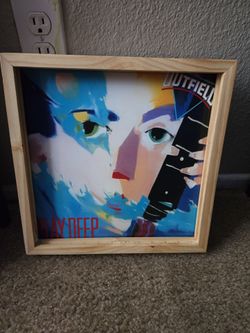 Wooden Vinyl Record display Frame/Case