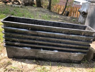 Set of 6 flower pots