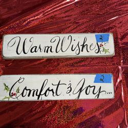 Christmas Wooden Signs