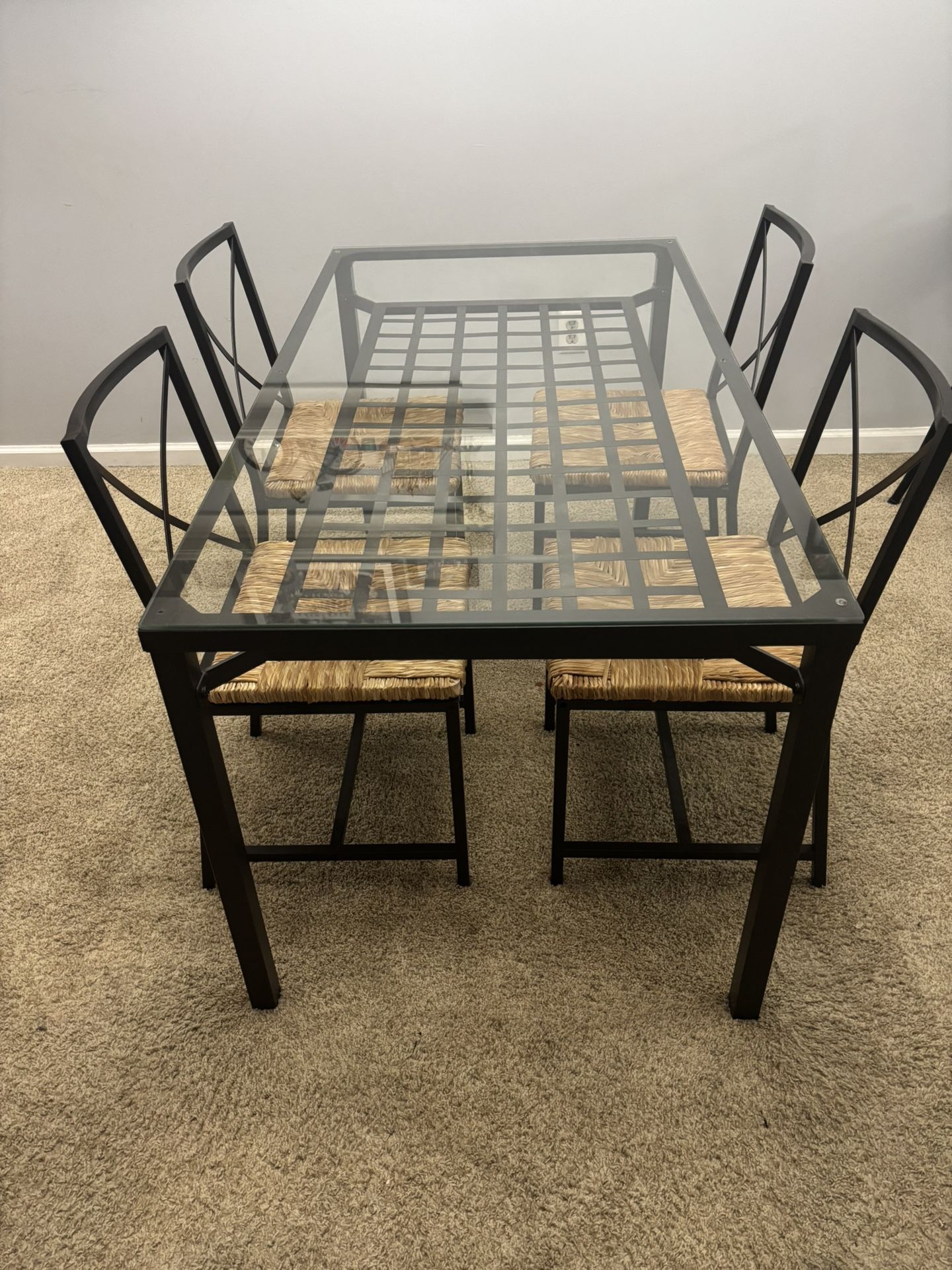 Sleek And Stylish IKEA Glass Dining Table Set