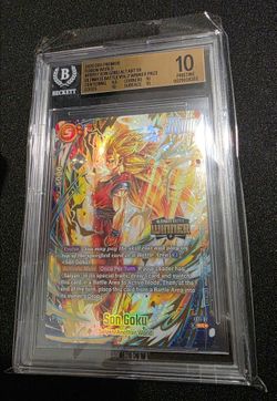 2026 DBS Fusion World Son Goku FS11-04 Ultimate Battle Winner BGS 10