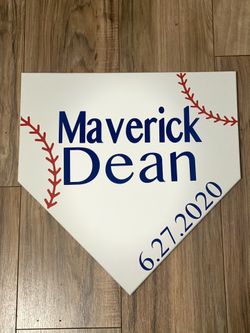 Home Plate Name Sign