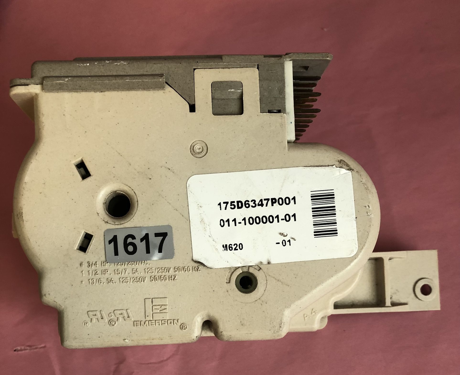 GE Washer Timer Part# 175D634P001