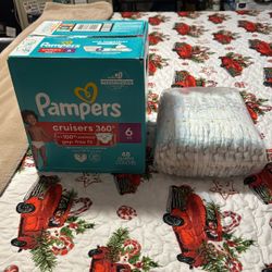 Pampers Cruisers 360 Size 6  Asking $30 For The Box And Package