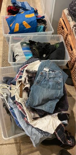 back to school! Boys 10-12, 14 pants, shirts, shoes, sweatpants, coats