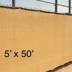 5x50 Privacy Fence Screen Wind - BEIGE