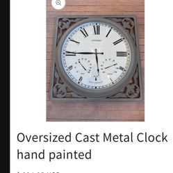 Patio Yard Decorations Giant Clock Was $200 Metal