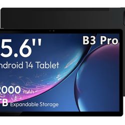 ☆ MESWAO 2025 15.6 Inch Pro Android 14 Large Tablet, FHD IPS Display, Helio G99 Octa-Core, 8GB RAM 256GB ROM Expandable 1TB, Quad Speakers, 12000mAh B