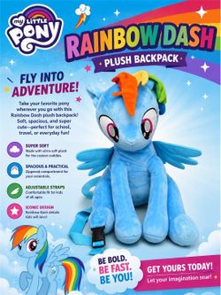 Rainbow Dash Plush Backpack