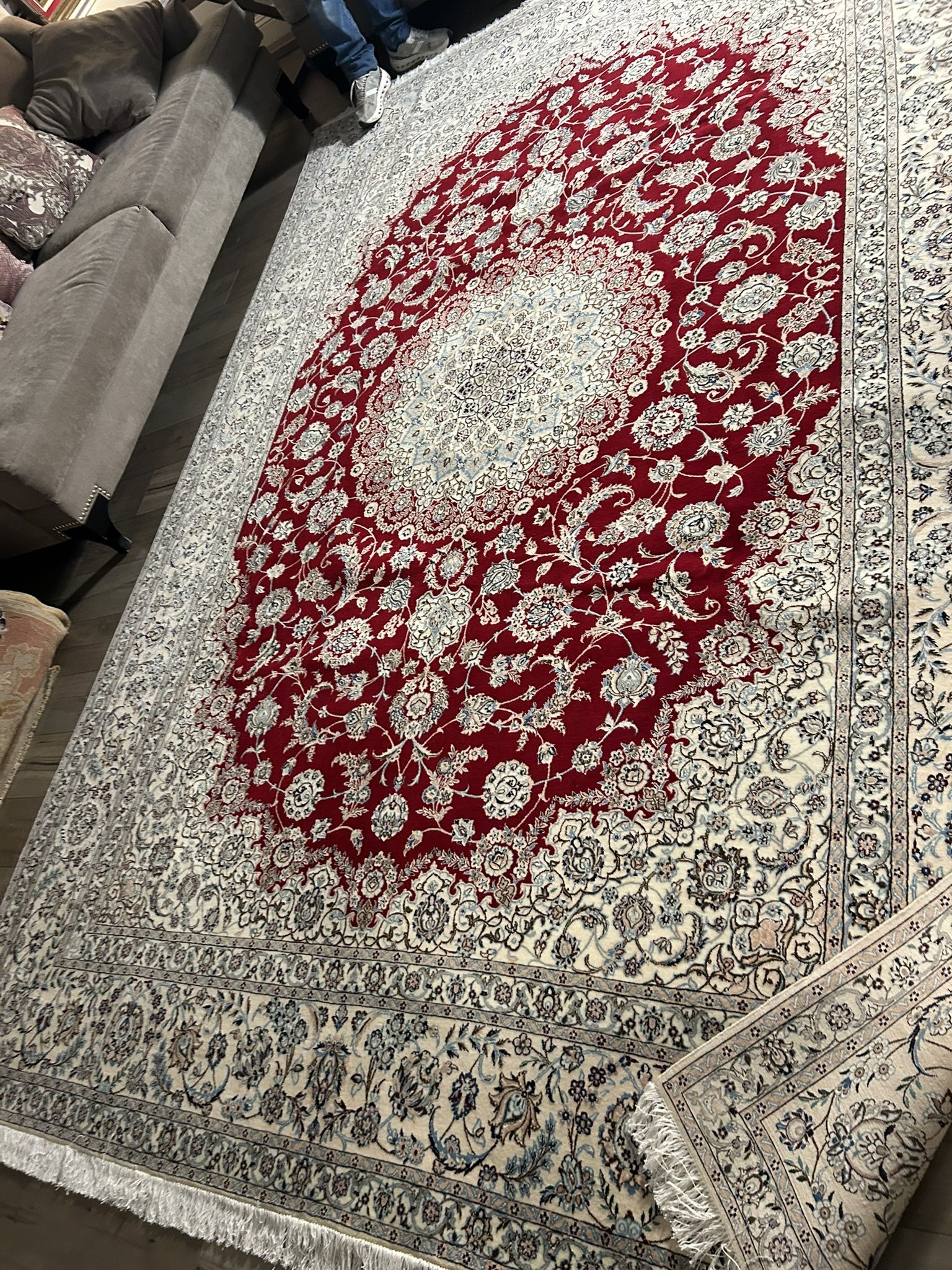 9x12 Feet Handmade Persian Nain Rug