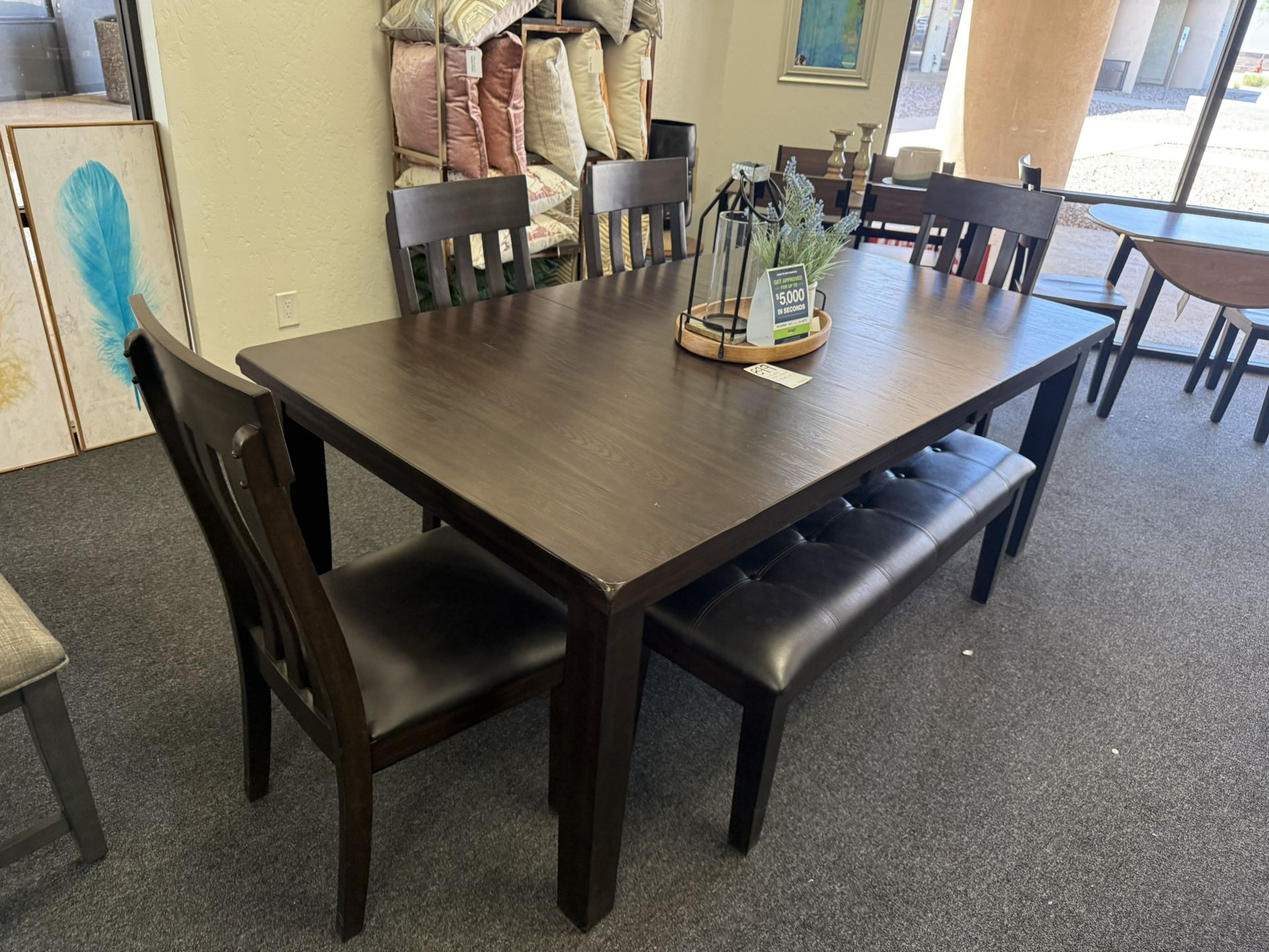 Dining Table With 4 Chairs And A Bench
