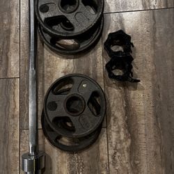 Lifting Bar with Plates