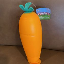 Squeezy Giant Carrot Sensory Toy Large Orange Squishy Stress Relief Fidget