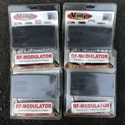 4 RF MODULATOR VDO CONVERTER COMPOSITE RCA CHANNEL 3 OR 4 for NES NINTENDO SEGA ATARI VCR for Older TVs