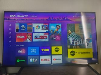 Onn roku 55"  class 4k UHD roku smart tv