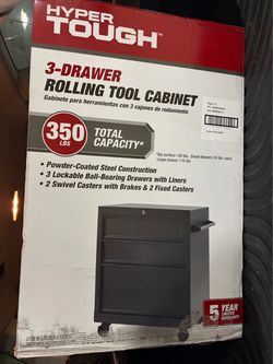 Hyper Tough 3 Drawer Rolling Tool Cart