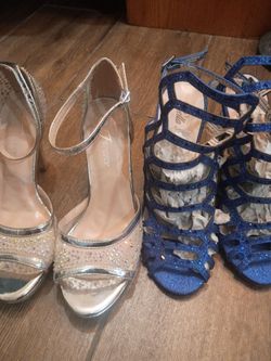2  Different pairs of high hills dress shoes