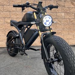 1500 Watt/ 2000 W Electric Dual Battery E-Bike, 40mph, Full Suspension