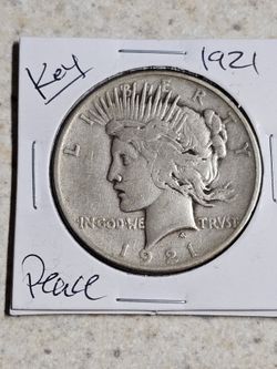 1921 Key Date Peace Dollar