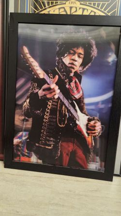 Jimi Hendrix 29"×21" Lenticular 3D Framed Print