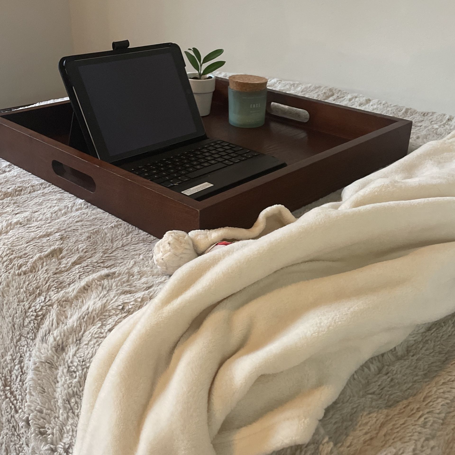 XL Walnut Tray With Handles