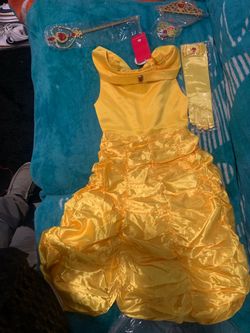 Kids Belle-style yellow princess costume
