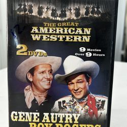 The Great American Western DVD, 9 Movies, Over 9 Hours, Starring Gene Autry and Roy Rogers