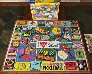 White Mountain Pickleball 1000 Piece Jigsaw Puzzle