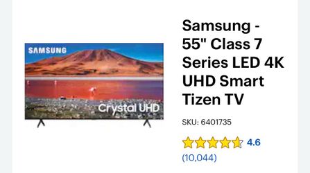 55” Samsung Smart TV 4K with wall mount