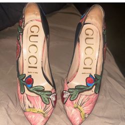 Gucci Flower Heels