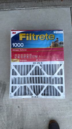 HVAC air filter 20x25x5
