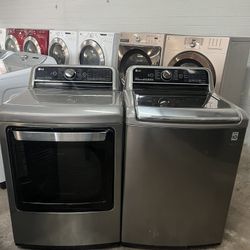 LG Electric Top Load Washer & Dryer Set – Excellent Condition