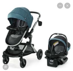 Baby car seat and stroller combo