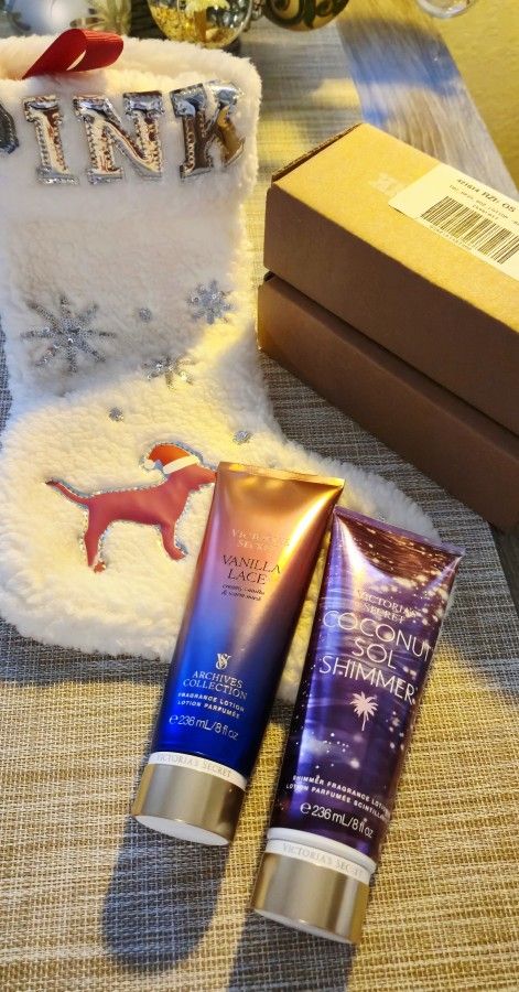 Victoria's Secret Lotions plus Christmas stocking