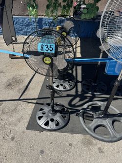 12” Metal Fan 3ft Tall $35 Each