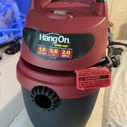 Hang On By Shop Vac 1.5gal 5.6 Liter 2.0 Hp