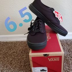 Black Vans Size 6.5